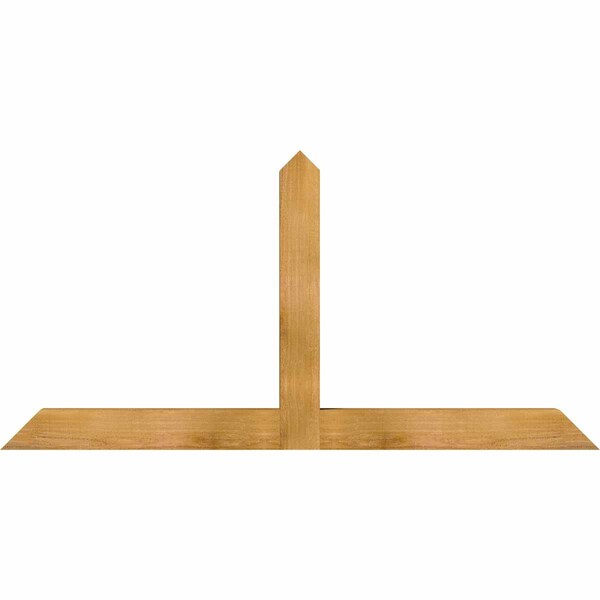 Ekena Millwork Portland Rough Sawn Timber Gable Bracket, Western Red Cedar, 60"W x 30"H x 4"D x 4"F, 12/12 Pitch GBW060X30X0404POR00RWR - main